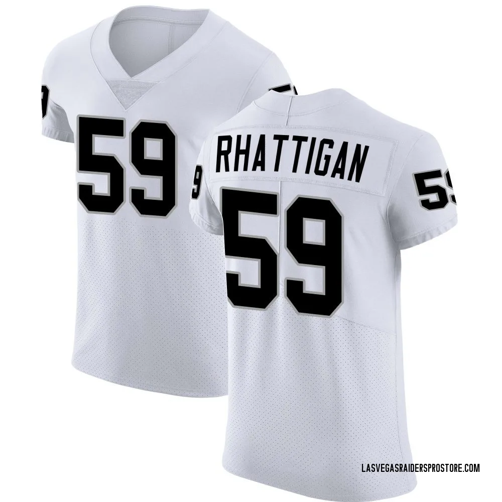 Adult Elite Jon Rhattigan Las Vegas Raiders White Vapor Untouchable Jersey