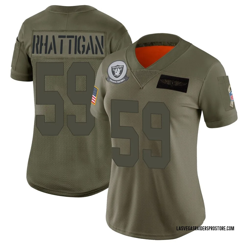 Women's Limited Jon Rhattigan Las Vegas Raiders Camo 2019 Salute to Service Jersey