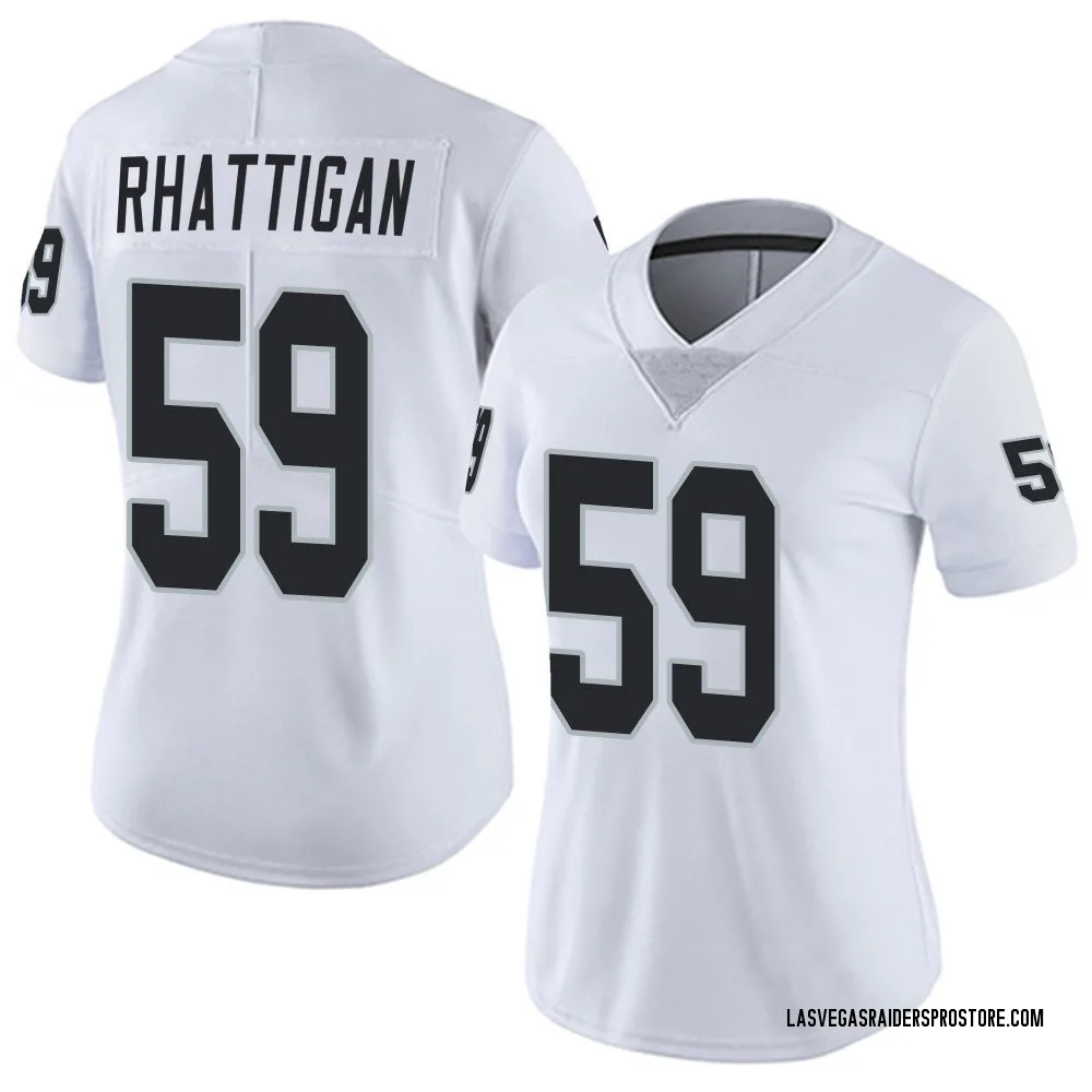 Women's Limited Jon Rhattigan Las Vegas Raiders White Vapor Untouchable Jersey