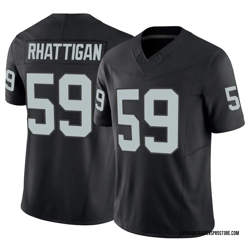 Youth Limited Jon Rhattigan Las Vegas Raiders Black Vapor F.U.S.E. Jersey