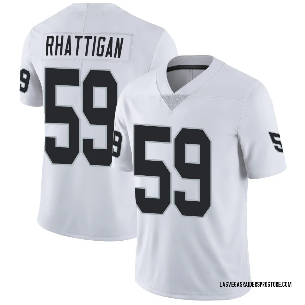 Youth Limited Jon Rhattigan Las Vegas Raiders White Vapor Untouchable Jersey