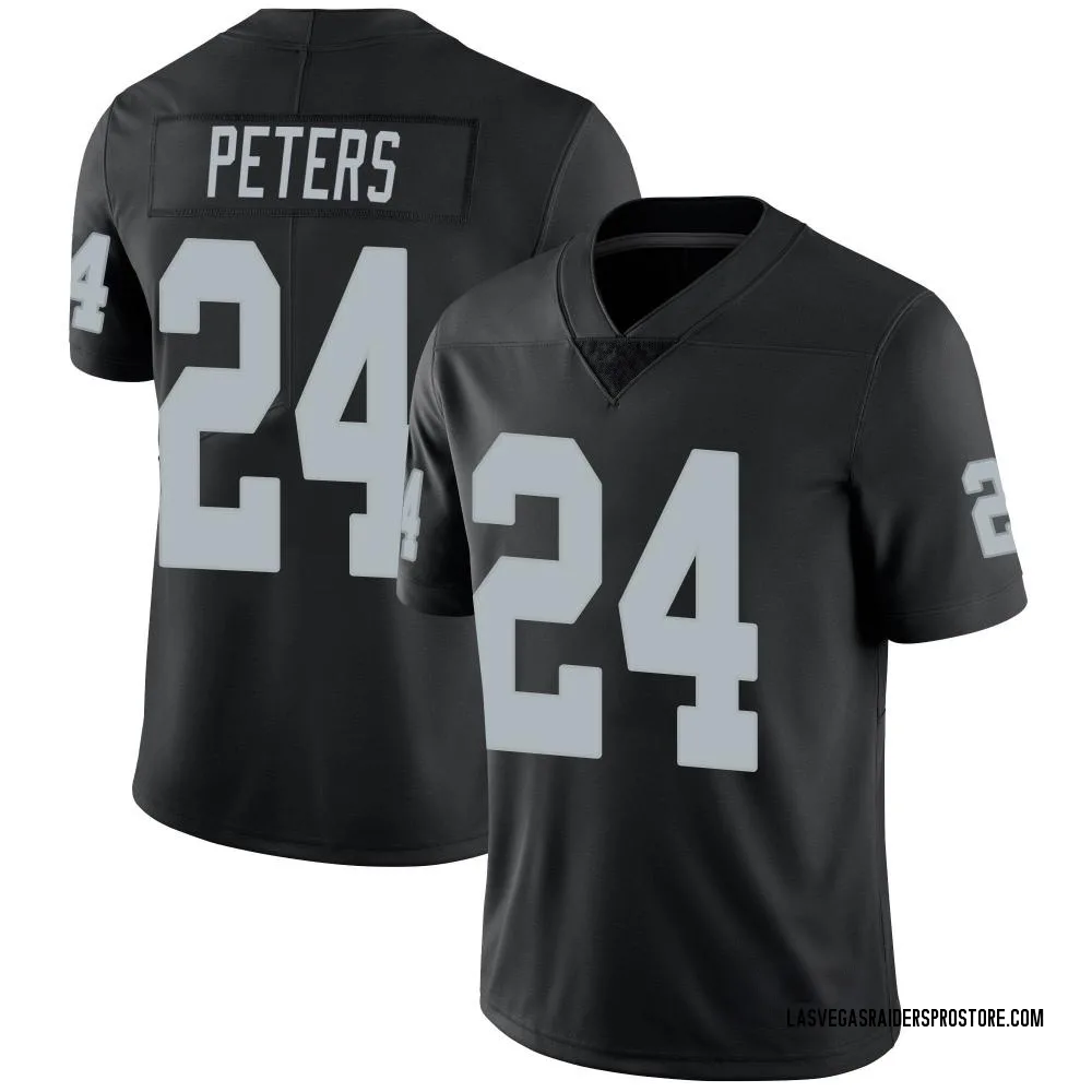 Youth Limited Marcus Peters Las Vegas Raiders Black Team Color Vapor Untouchable Jersey